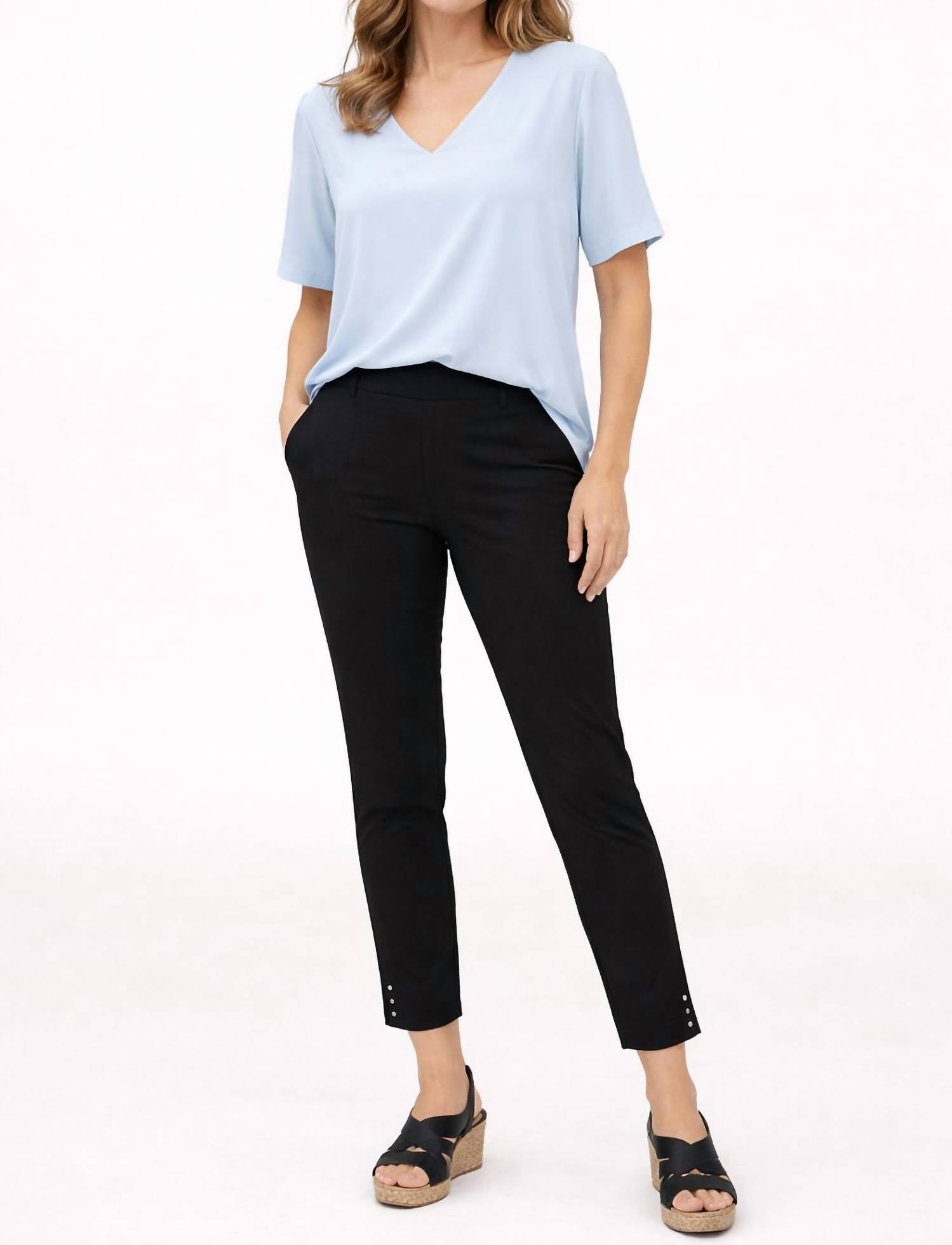 N Touch - Bengaline Pull On Ankle Pant
