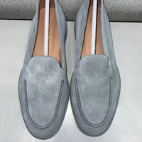 Santoni Men's Yaltamoc Suede Loafers in blue - men's loafer - view 7