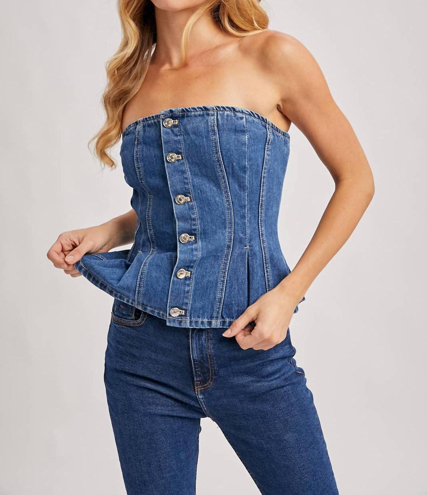 Bluivy - Cassidy Denim Corset Top