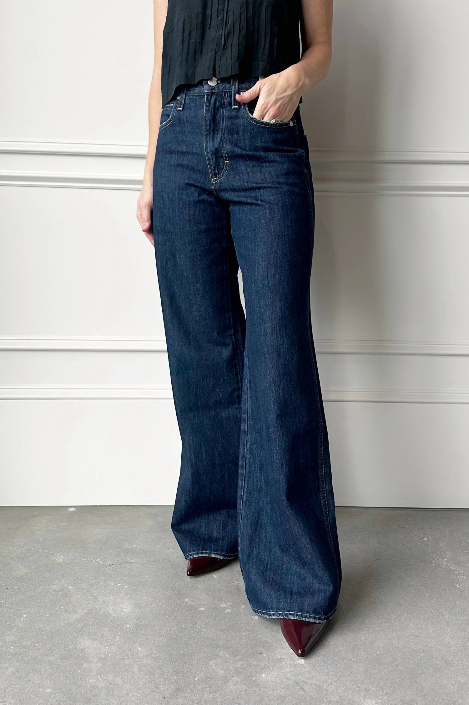 Amo - Frida High Rise Wide Leg Jeans