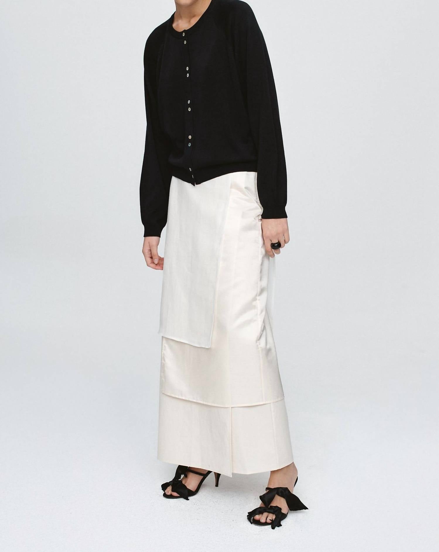 Marle Babette Cardigan in black - women's cardigan - alternate view