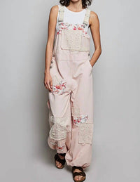 POL Floral Jumpsuit in pink - women's pants