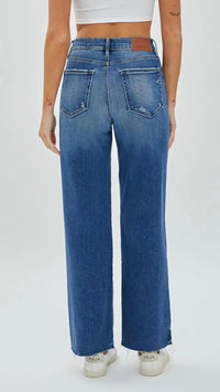 Hidden - Logan Grinded Stretch Dad Jeans