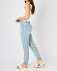 Judy Blue - High Waist Double-cuffed Jogger