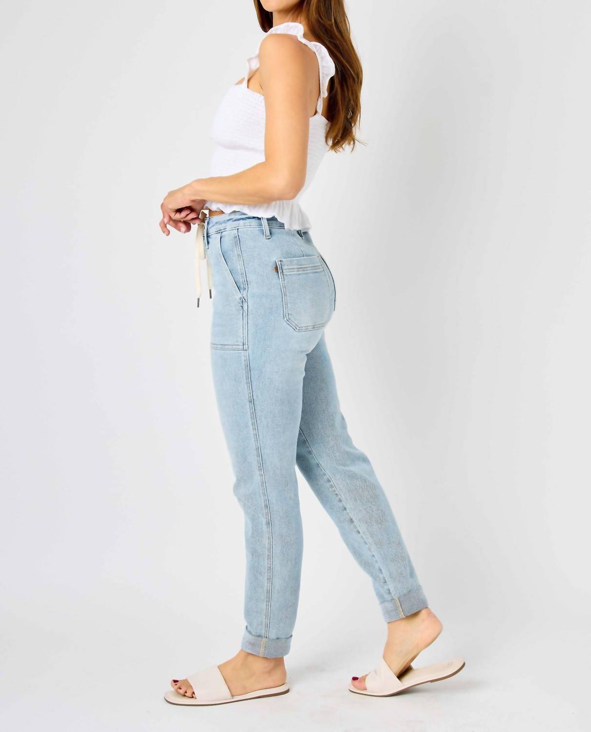 Judy Blue - High Waist Double-cuffed Jogger