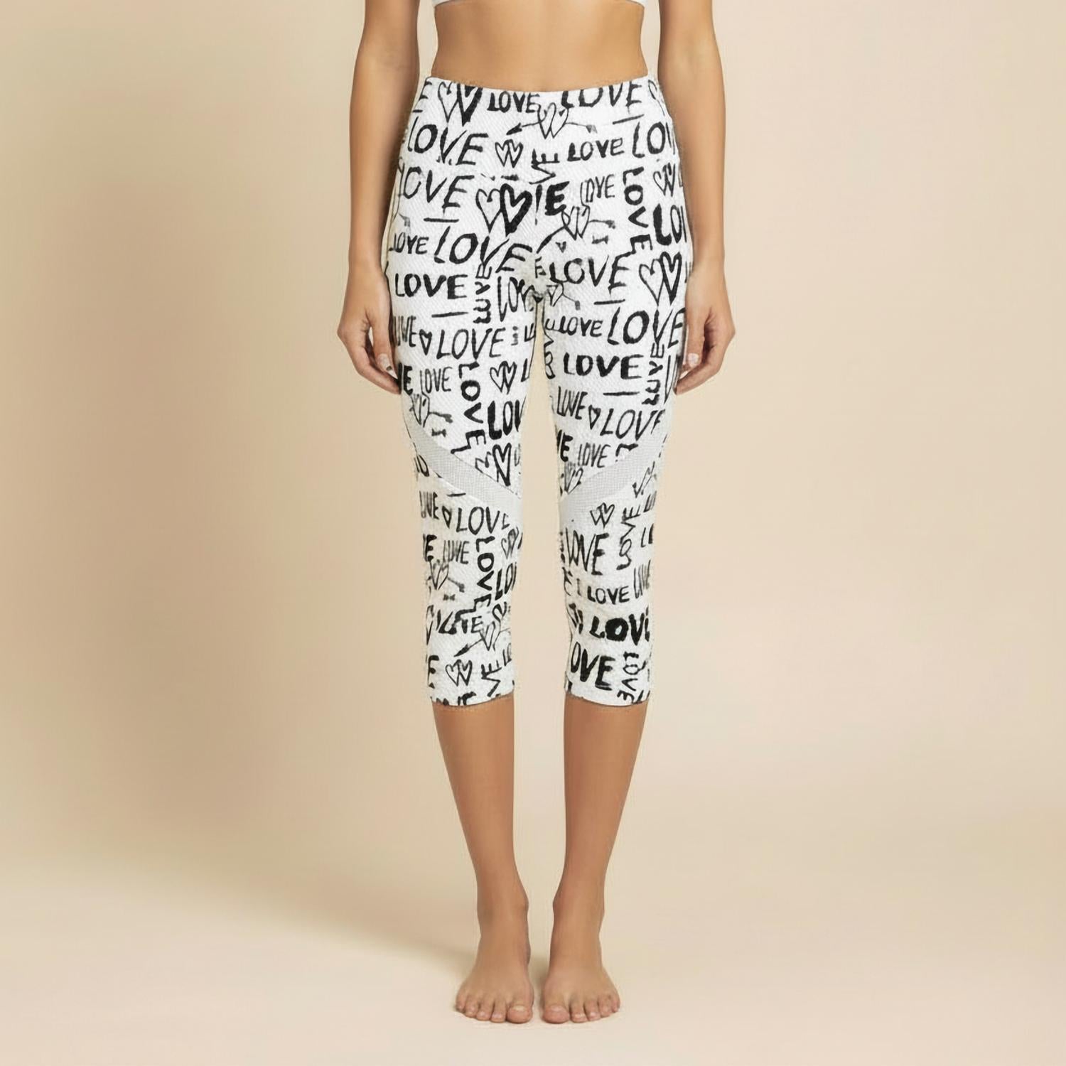 BBrazil Clothing Love Capri Leggings in white - women's pants