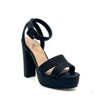 Exe - Women's Strap Platform Block Heel Sandal