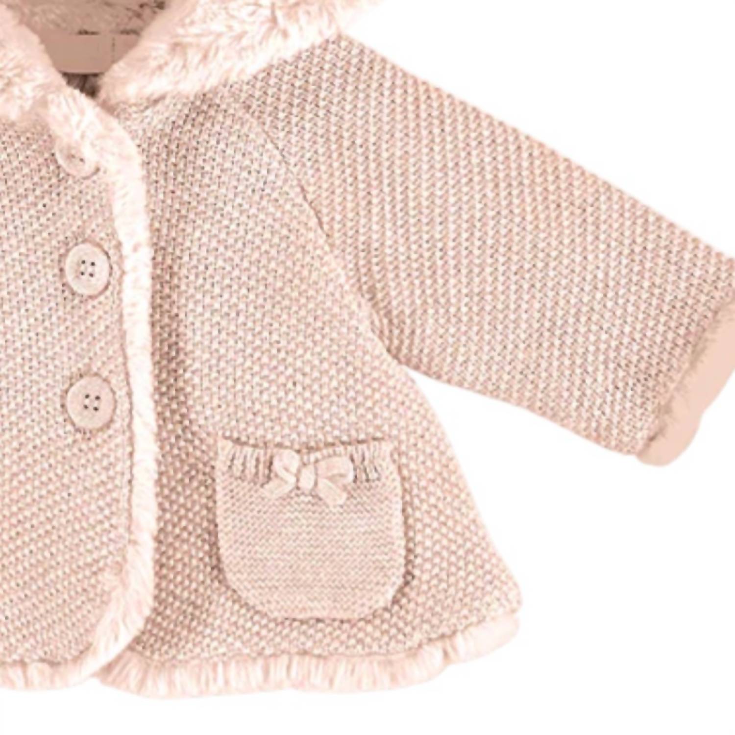 Mayoral - Girls' Knit Cardigan With Pompom Hood