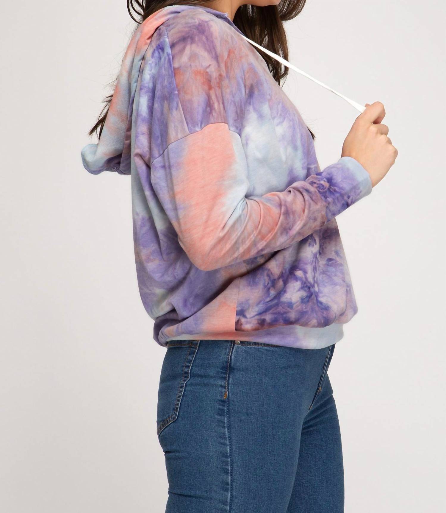 She + Sky - Tie Dyed French Terry Hoodie