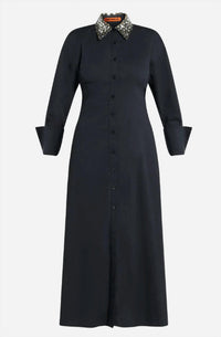 SIMON MILLER Loch Embellished Maxi Dress in black - women's dress - view 4