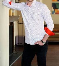 Eight X - Digital Print Long Sleeve Shirt With Pockets