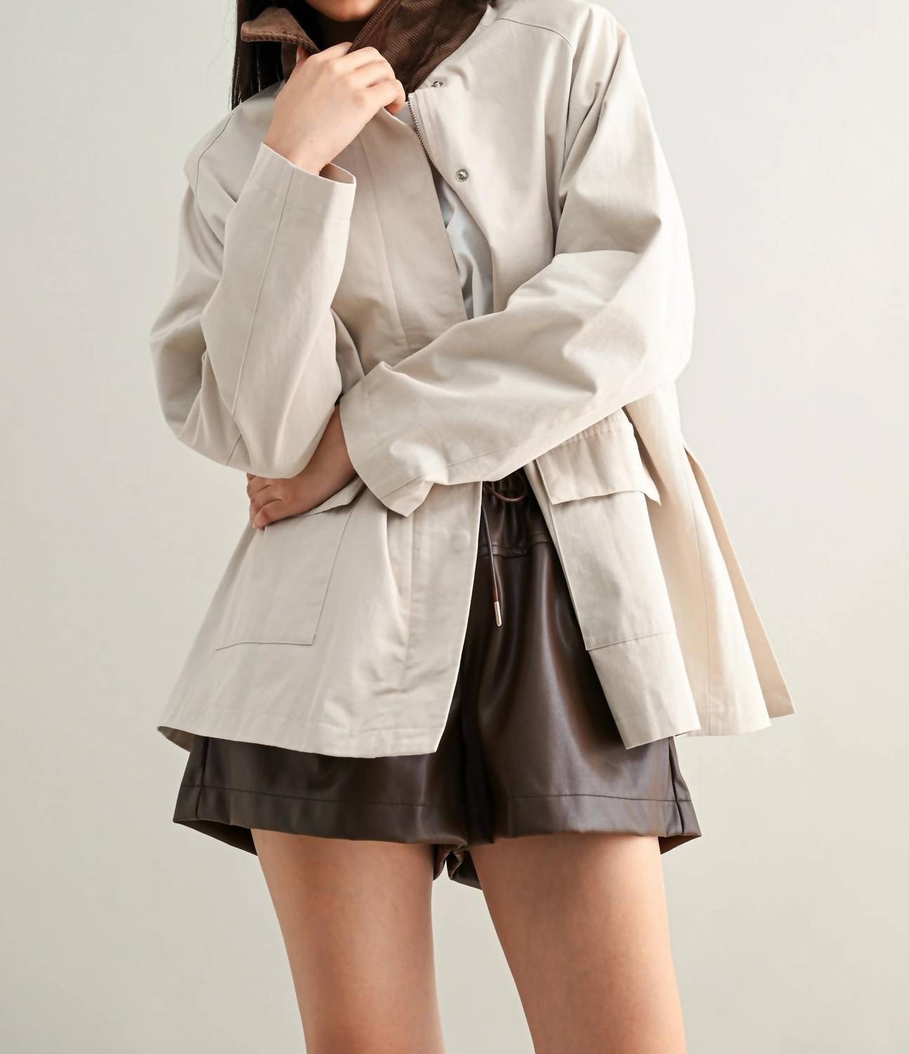 Mable - Collared Oversized Jacket