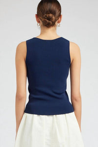 Current Air - Sleeveless V Neck Sweater Tank Top