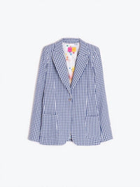 Vilagallo - Women's Lined Gingham blazer