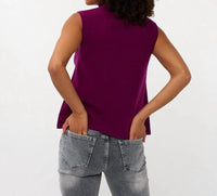 Esqualo - Sleeveless Turtleneck Sweater