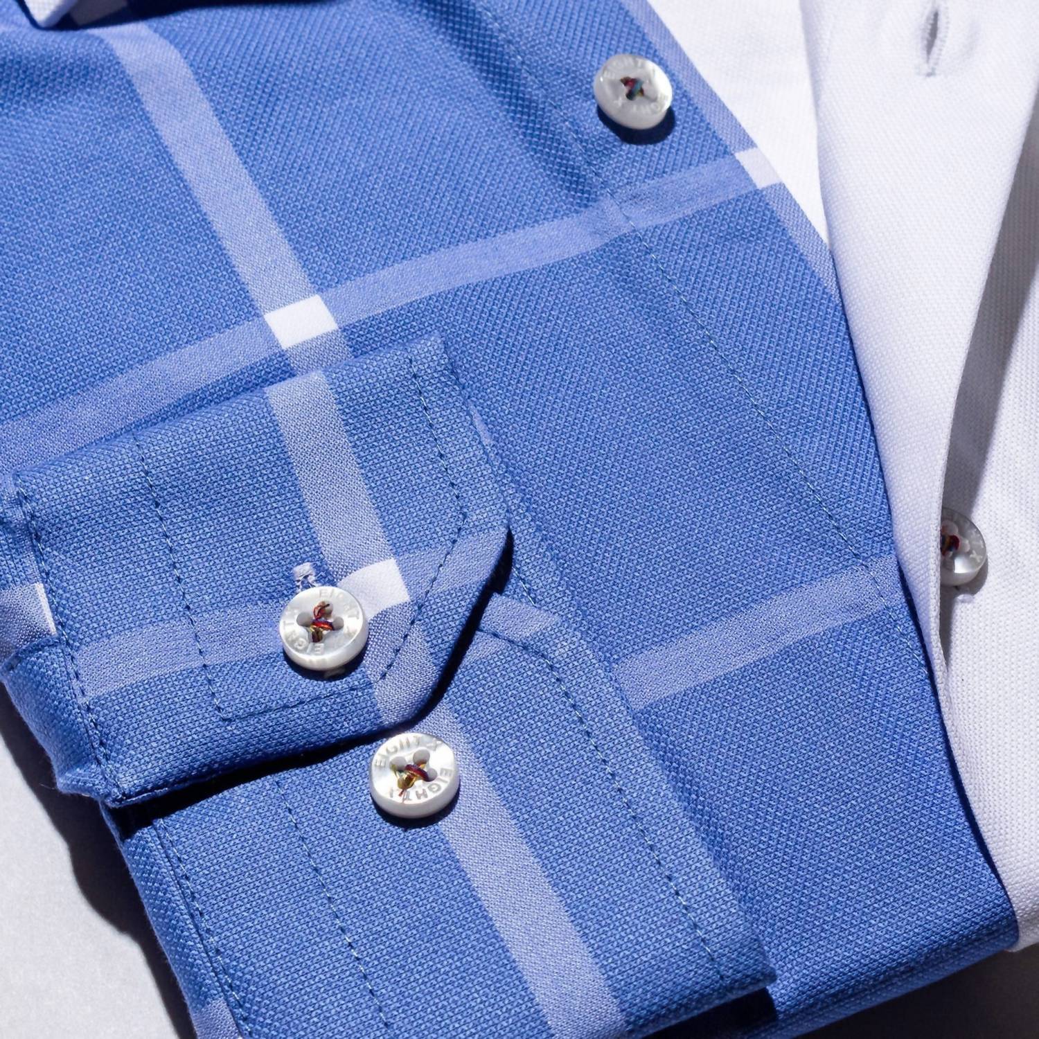 Eight X - Part Plaid Frog Oxford Button Down Shirt