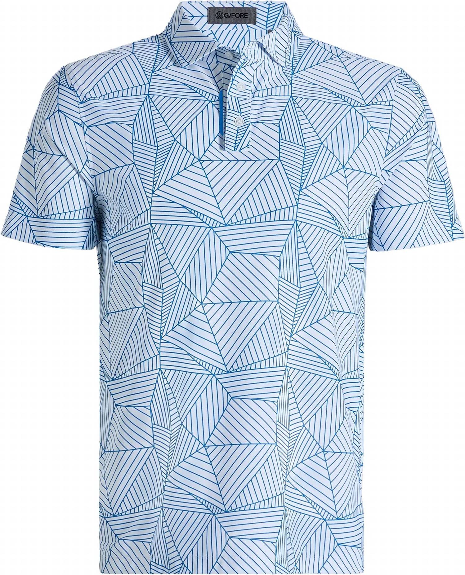 G/Fore - Geometric Tech Piqué Performance Polo Shirt
