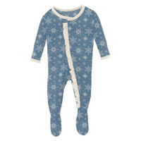 Kickee - Kids' Ruffle Footie with Snaps