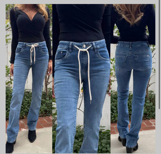 Bevy Flog - Lindsey denim tie