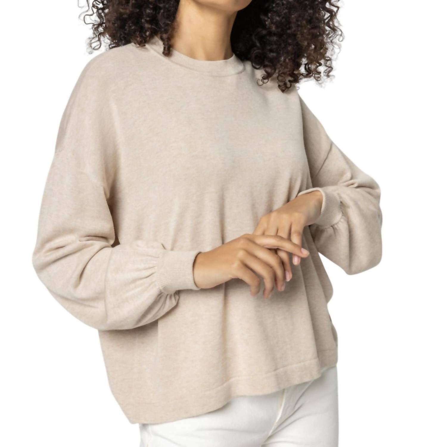 Lilla P - Cotton Modal Easy Pullover Sweater