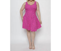 Curve Market - Callie Swirl Mini Dress - Plus