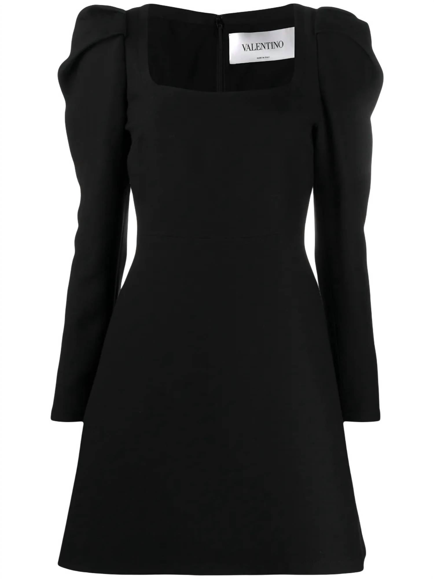 Valentino - Puff-sleeve Cocktail Dress