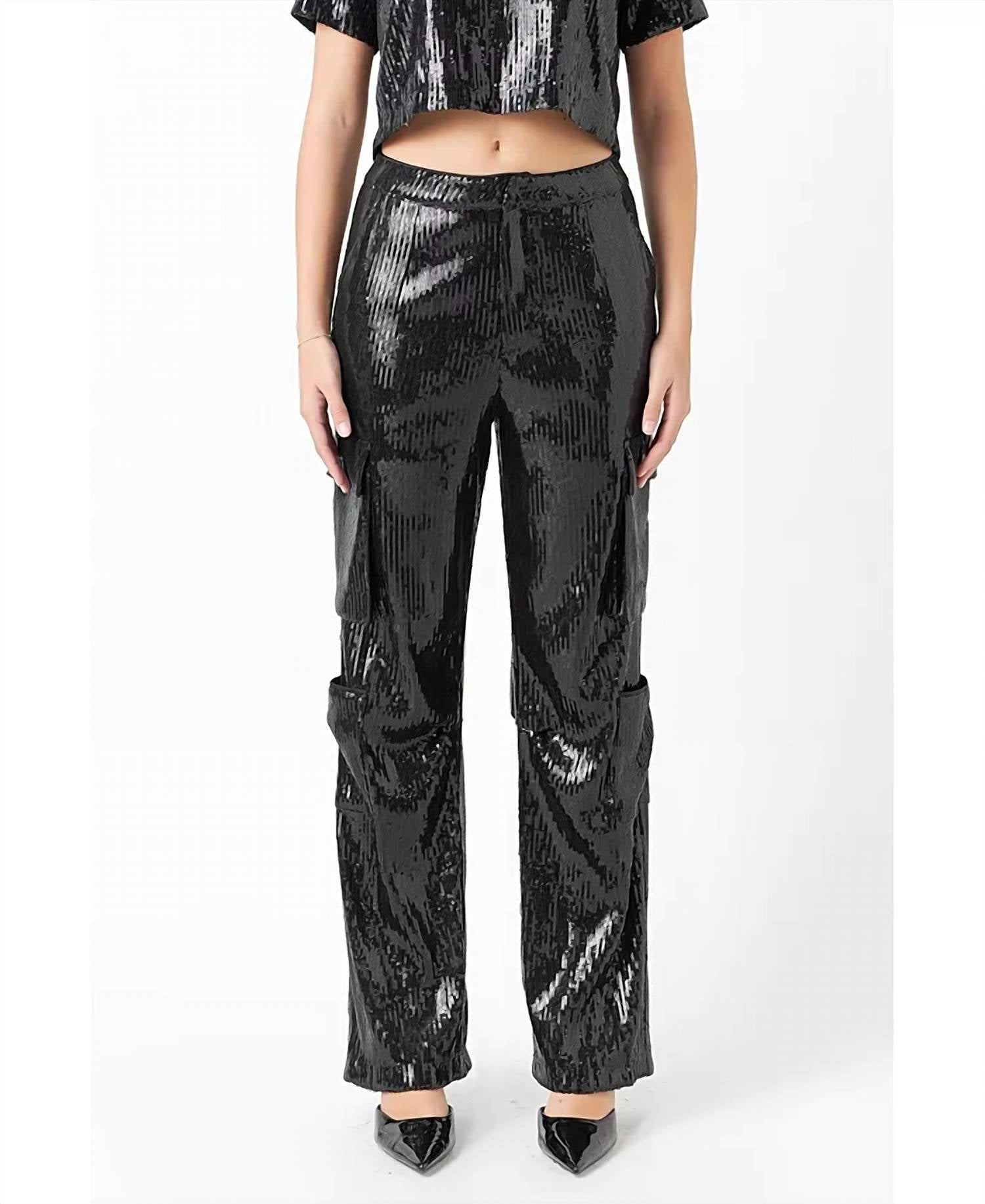 Endless Rose - Sequins Cargo Pants
