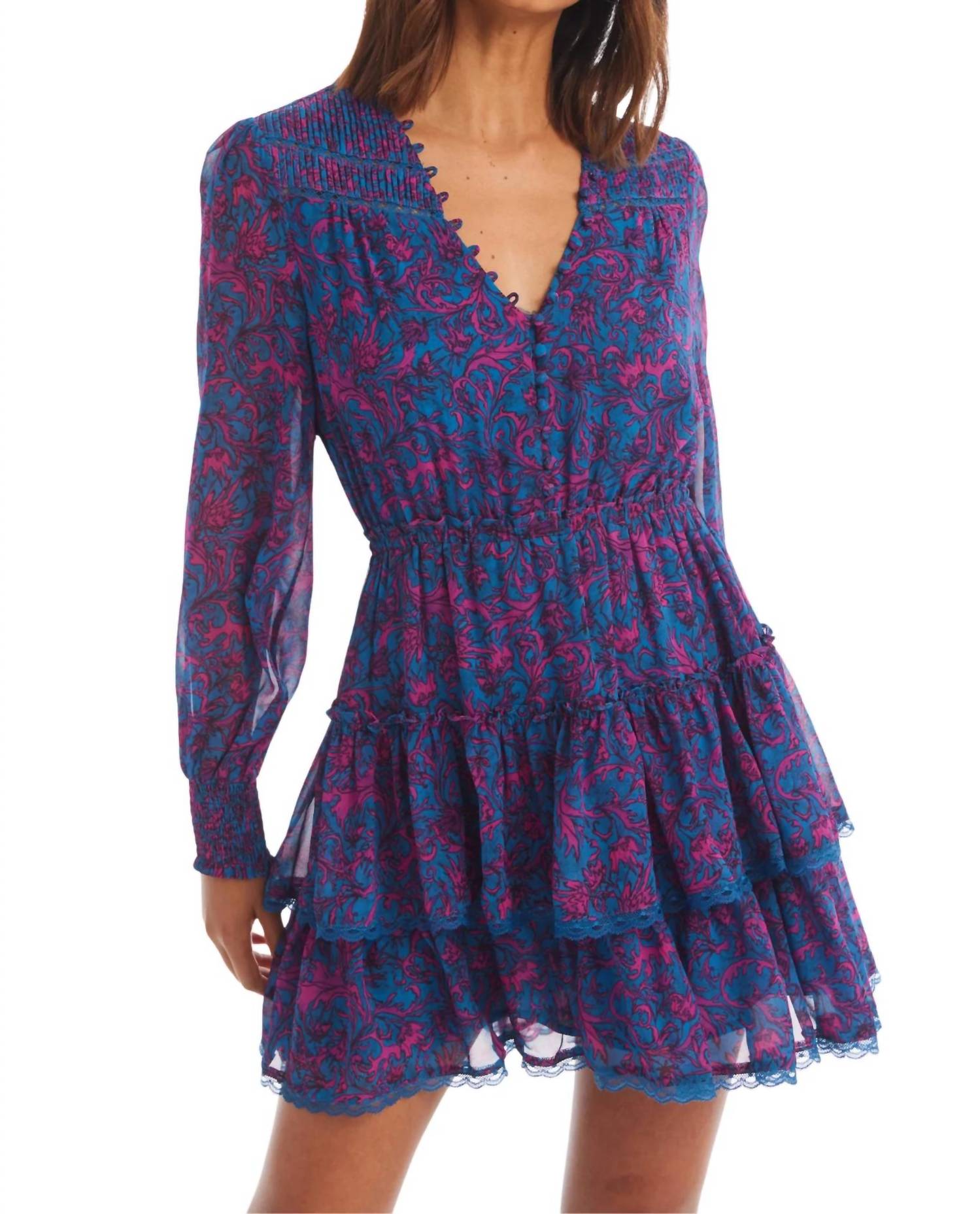 Allison New York - Brooke Ruffle Tiered Mini Dress