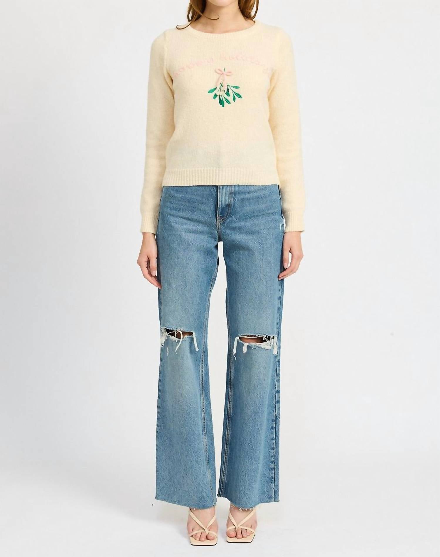 En Saison - Mistletoe Crew Sweater