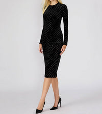 Steve Madden - Hailee Studded Velvet Dress