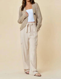 Doe And Rae - One Button Knit Cardigan