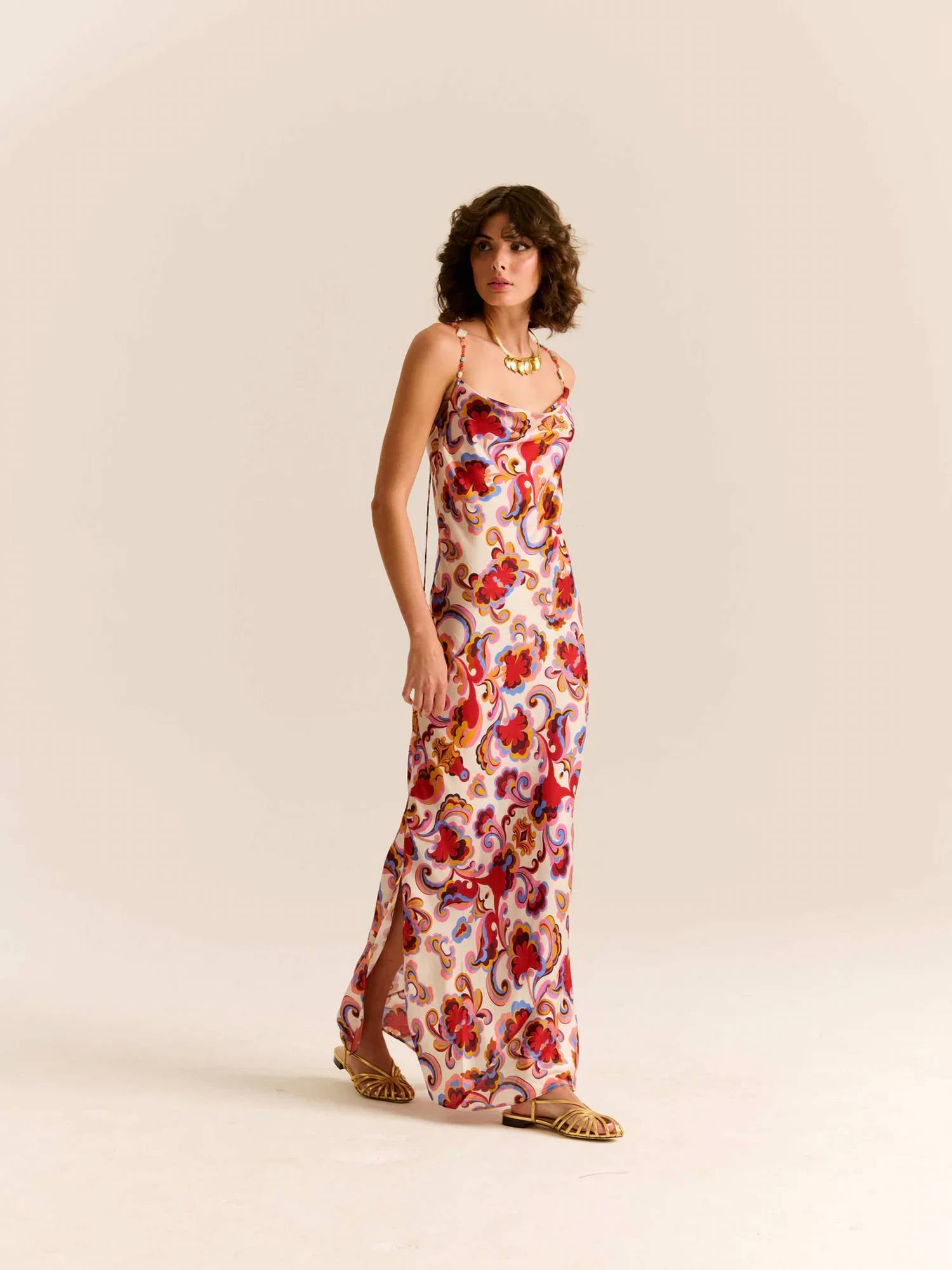 Carolina K - Paisley Floral Slip Dress