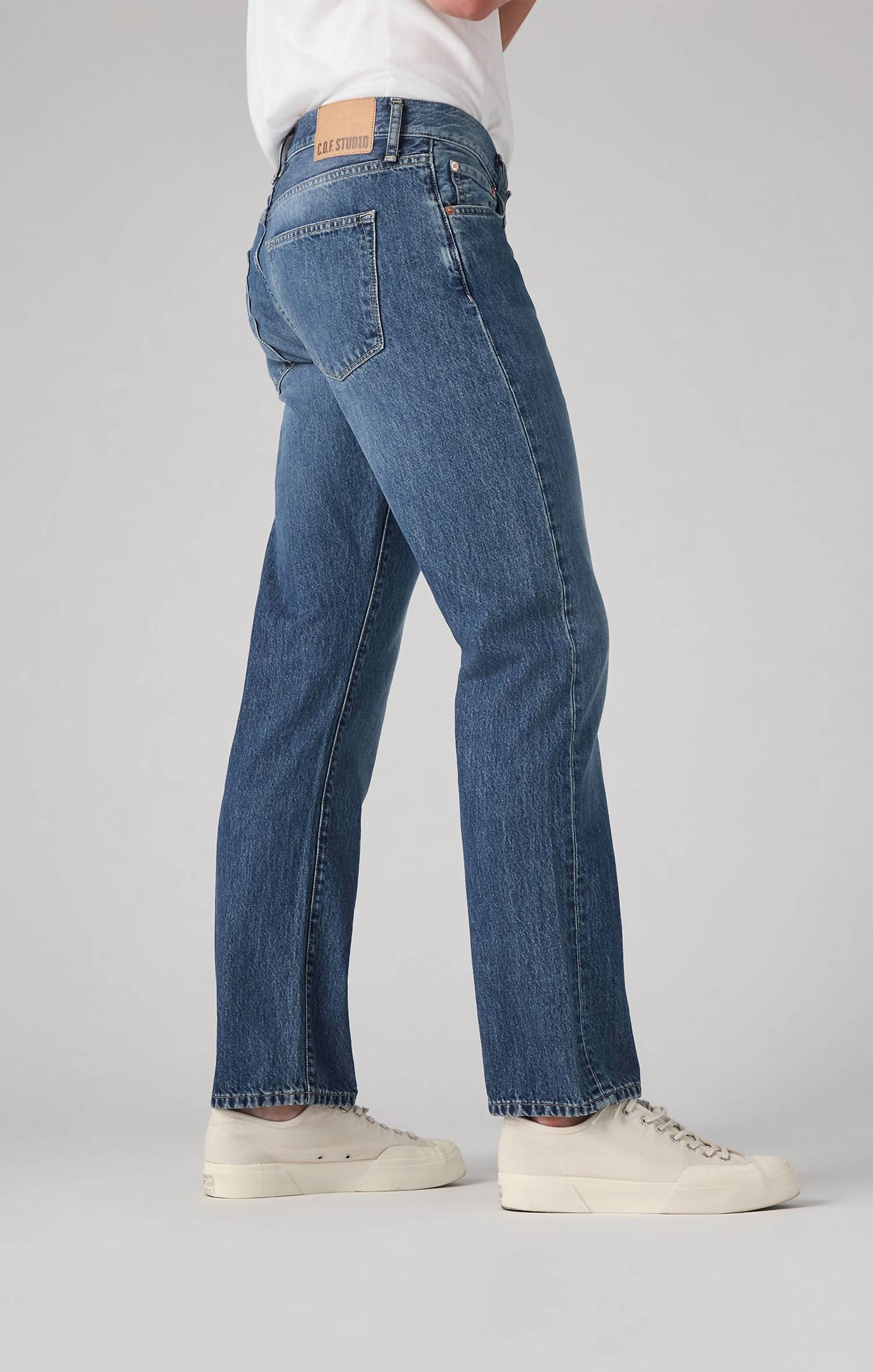 C.O.F. Studio - High Rise Straight Fit Jeans