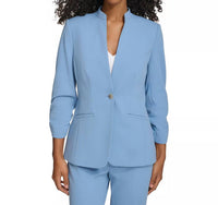 Calvin Klein - Stretch Scuba Crepe Stand-collar Single-button Blazer