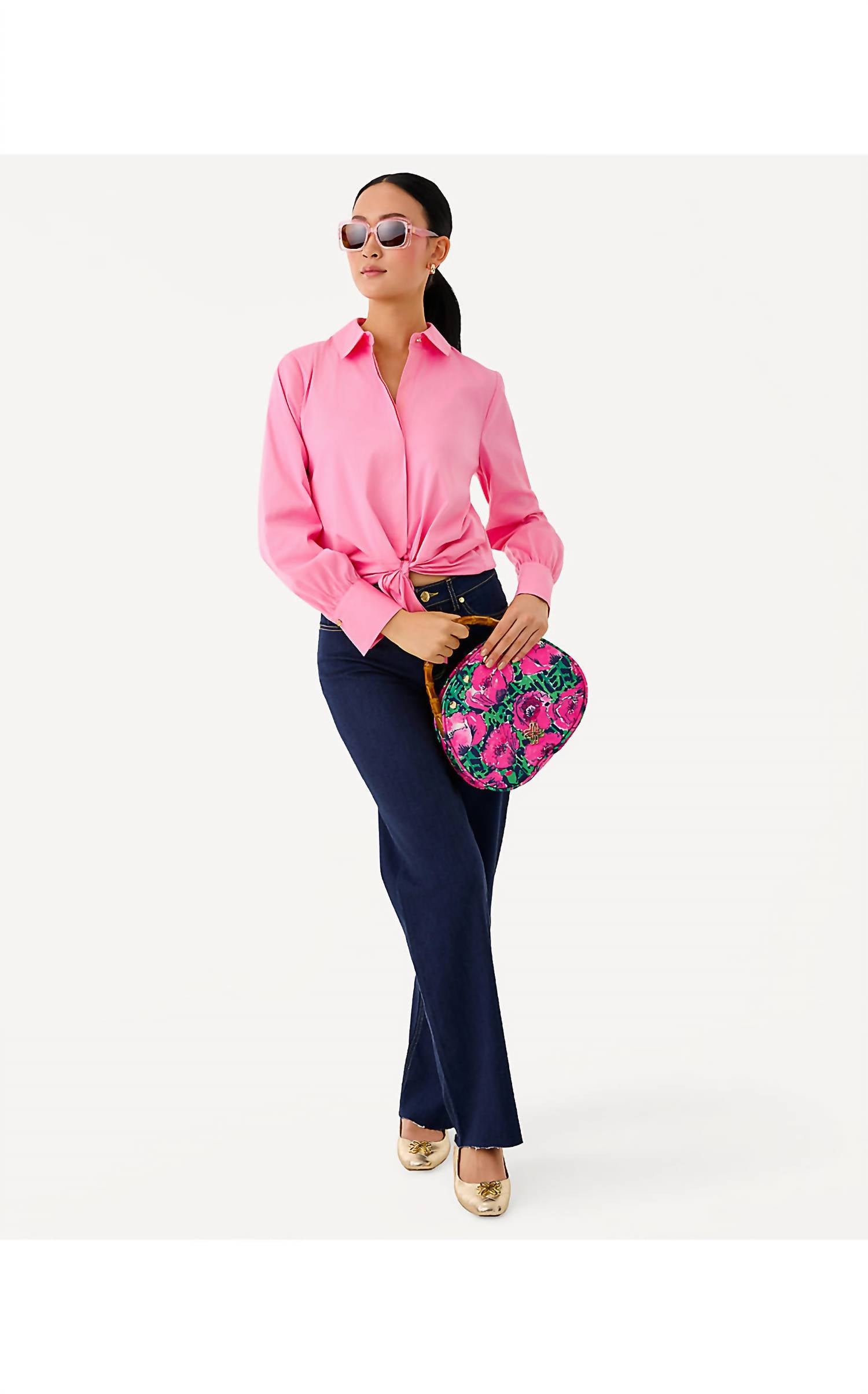 Lilly Pulitzer - Tie Lilly Button Down Shirt