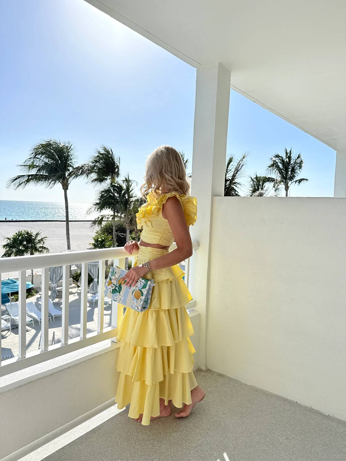 The Vintage Shop - Amalfi Crop Top And Skirt Set