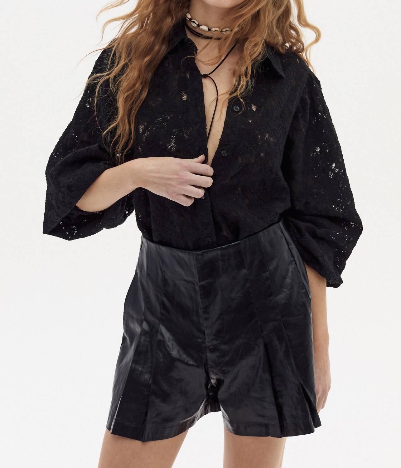 Lanthropy - Claire Cotton Lace Shirt
