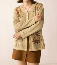 Myra - Birdsong Bloom Embroidered Top