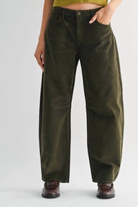 JUST BLACK DENIM Women's Boise Barrel Jean in olive - women's pants - view 4