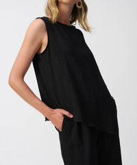 Joseph Ribkoff - Seersucker Asymmetrical Sleeveless Top