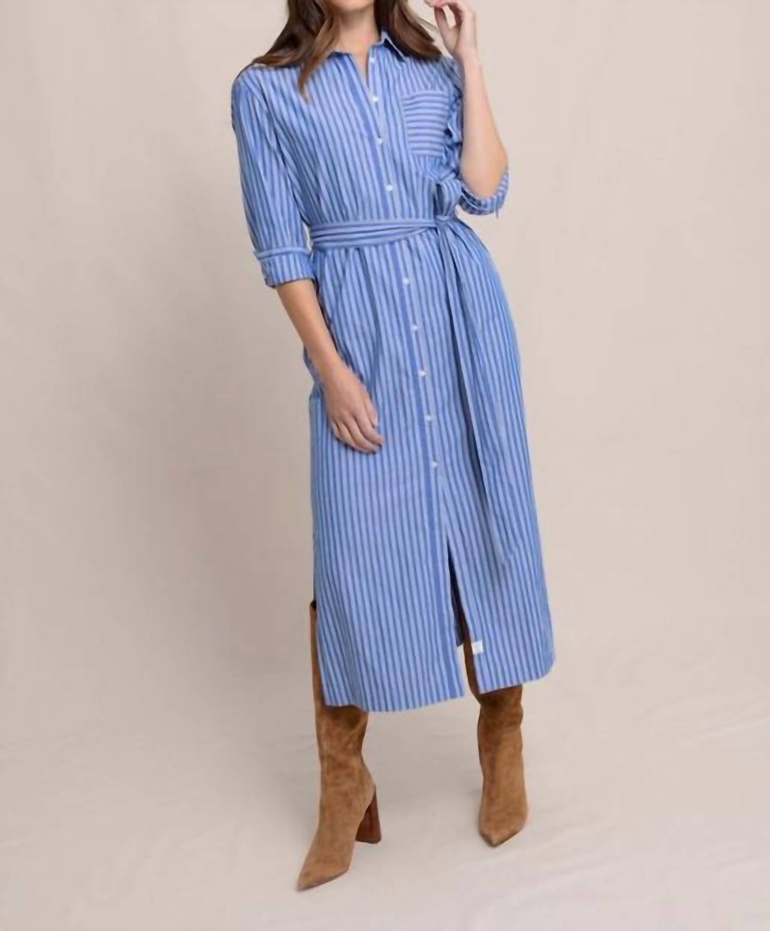 Southern Tide - Farren Striped Shirt Dress