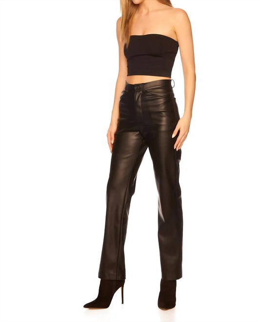 Susana Monaco - MIDNIGHT FAUX LEATHER PANT