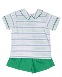 The Oaks Apparel - Boys' George Stripe Short Set