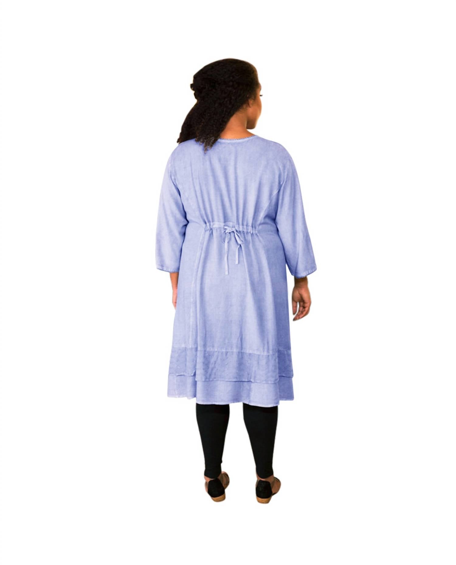 On The Plus Side - Eden 3/4 Sleeve Dress - Plus Size