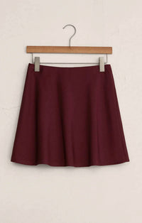Z Supply Chablis Satin Mini Skirt in merlot 1 - women's skirt - view 4