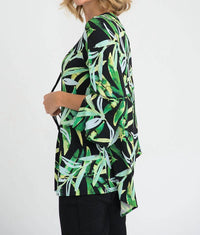 Joseph Ribkoff - Zip Front With Split Sleeve Print Tunic