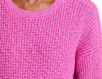 Eileen Fisher - Crewneck Knit Pullover Cotton Sweater