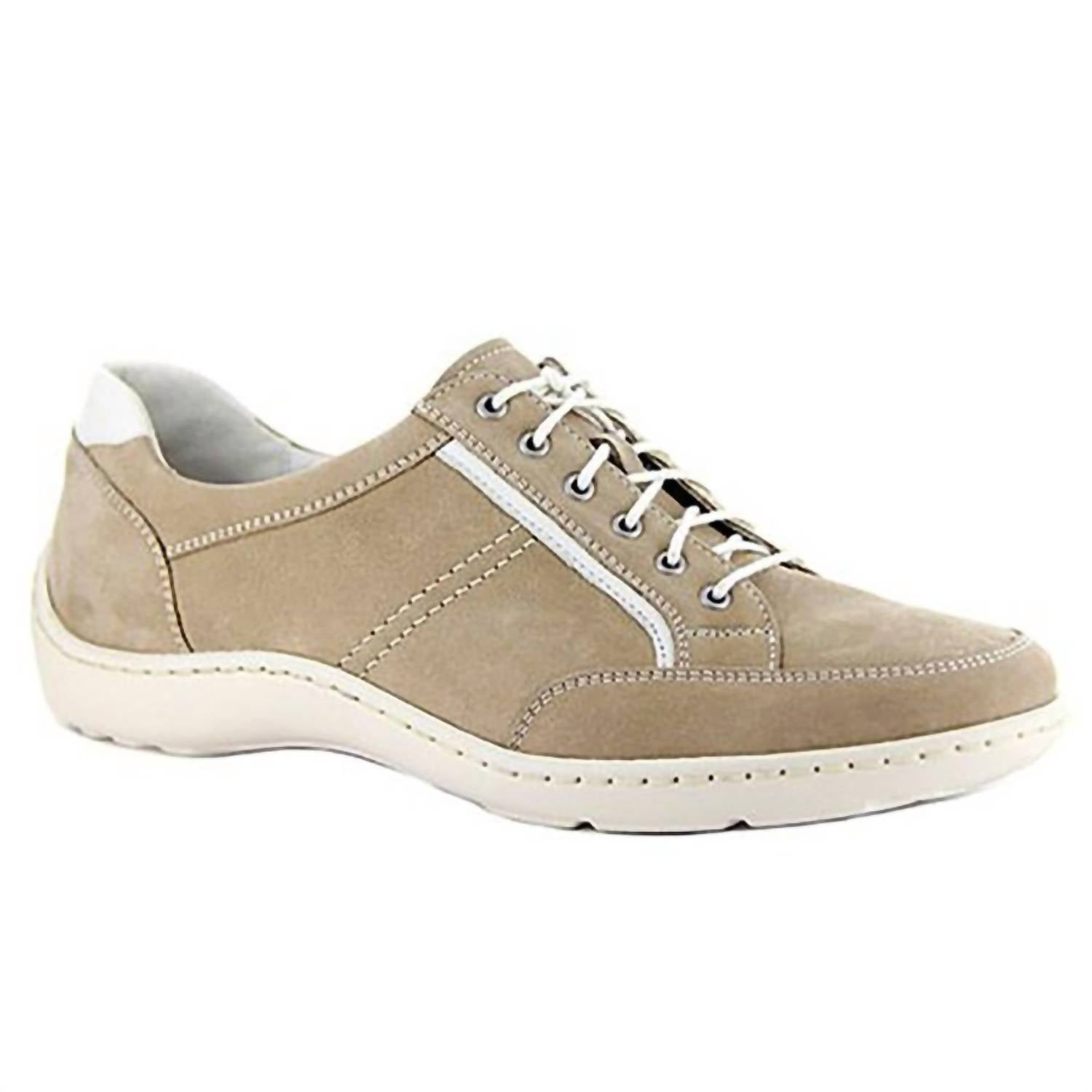 Waldlaufer Women's Jasmine Casual Walking Shoe in combi tan - women's sneaker