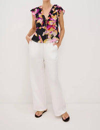 Rails - Carmine Chiffon Ruffles Top