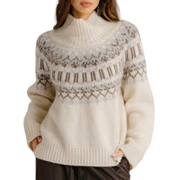 Sablyn - Scottie Slouchy Fair Isle Cashmere Mock Neck Sweater